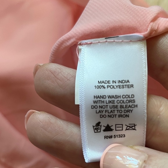 1.STATE Puff Sleeve Tiered Mini Dress – V-Neck – Pink – Size S - Picture 14 of 15